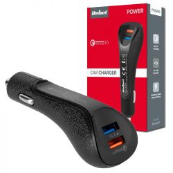 Ładowarka samochodowa 2 x USB QC3.0 szybka