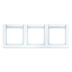 Berker Q.1 Ramka 3-krotna pozioma z polem opisowym śnieżnobiały aksamit Q.1 10236019