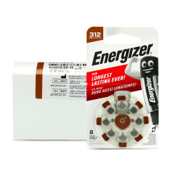 48 x baterie do aparatów słuchowych Energizer 312