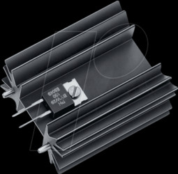 SK 129/38,1/STS Heat sink, 38.1 mm, aluminum, 6.5 K/W, SOT-32/TO-220/TO-3P