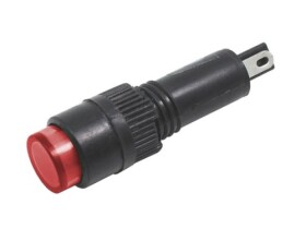 Kontrolka 12V DC/AC 8mm czerwona, żaróweczka; HBKT