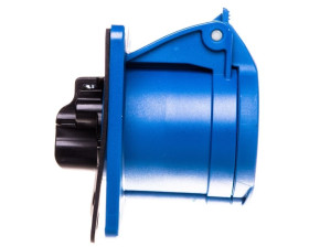 Gniazdo tablicowe 16A 3P 230V /75x75/ niebieskie IP44 TWIST 313-6f7