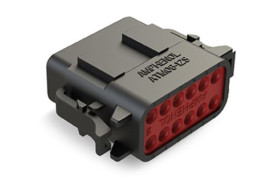 Złącze kabla 12-pinowe Amphenol Industrial 2-rzędowe Żeński 7.5A ATM Połączenie zagniatane Złącze samochodowe