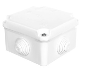 Puszka hermetyczna n/t PK-0 88x88x60mm z zaciskiem 5x2,5mm2 IP55 biała 0223-00