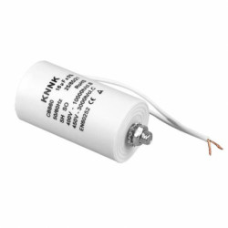 Kondensator rozruchowy 16uF 450VAC CBB60 silnikowy fazowy M8 85x40 przewody