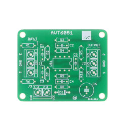 Podwójny konwerter sygnału analogowego 0–5V na 0–10V - PCB do projektu AVT 6051
