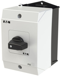 Reversing switch, rotary actuator, 3 pole, 20 A, (W x H x D) 80 x 122 x 137 mm, surface mounting, 207132