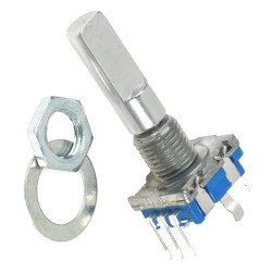 ENKODER OBROTOWY Z PRZYCISKIEM 20mm 20 IMPULSÓW EC11