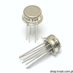MAA748 uA748 OP Amplifier TO99-8 TESLA