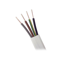 Przewód YDYp 300/500V 4x1,5m Biały