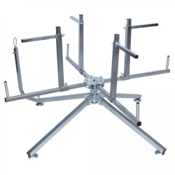 Rozwijak składany do rur ogrzewania podłogowego PERT PEX i peszli karbowanych z prowadnicą fi: 100cm (w skrzynce narzędziowej)