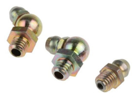 Zestaw smarowniczki, w zestawie: H1 proste 1/4 cala BSF (x50) H2-45 1/4 cala BSF (x50) H3-90 1/4 cala BSF (x50)