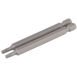 Draper 66847 T15 1/4&quot; Hex TX-STAR&#xAE; Insert Bit 75mm Long x 2