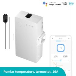 Sonoff THR320 Origin + THS01 przekaźnik Wifi z pomiarem temperatury i wilgotności termostat