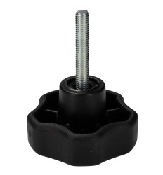 Pokrętło mocujące M6 długość gwintu: 35mm średnica pokrętła 50mm średnica gwintu: 6mm Z wieloma pokrętłami Kołek