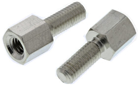 Kołek dystansowy gwint M3 x M3 długość 5mm Mosiądz Męski/żeński Sześciokątny Essentra