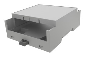 Obudowa DIN 90mm Obudowa szyny DIN 90 x 32.2mm materiał: ABS Płytka drukowana Italtronic