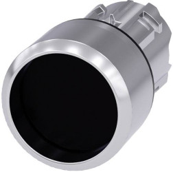 Siemens 3SU10500CB100AA0 3SU1050-0CB10-0AA0 Przycisk pierścień przedni metalowy, błyszczący, okrągły przycisk srebrny, c