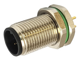 Złącze wielostykowe przemysłowe 4-pinowe M12 Montaż tylny Gniazdo Bulgin