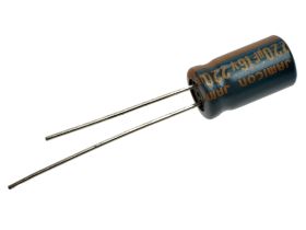 Kondensator; elektrolityczny; niskoimpedancyjny; 220uF; 16V; WLR221M1CE11M; fi 6,3x11mm; 2,5mm; przewlekany (THT); luzem; Jamico