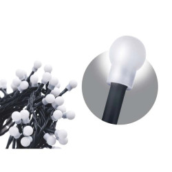 Lampki choinkowe kulki XMAS ZYK 3W 50LED 2,5m IP20 zimny biały D5GC01