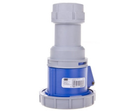 Gniazdo przenośne 32A 3P 230V niebieskie IP67 TURBO SHARK 2232-6TTv