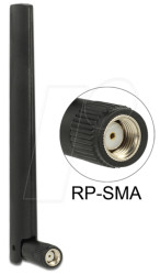 88969 ZigBee multi aerial, RP-SMA, joint, black