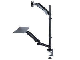 Uchwyt do monitora oraz klawiatury do pracy stojąco-siedzącej Maclean MC-681
