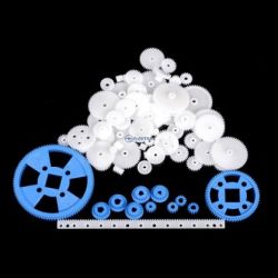 zestaw kół zębatych plastikowych 61szt