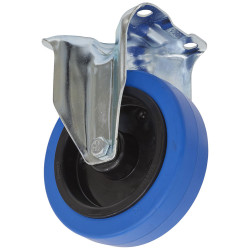 Sealey SCW3125FP Castor Wheel Fixed Plate &#xD8;125mm