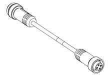 Przewód czujnik-siłownik Złącze A Okrągłe 7/8 cala liczba rdzeni 4 długość 1m Rodzaj A Żeńskie Złącze B Okrągłe 7/8 cala