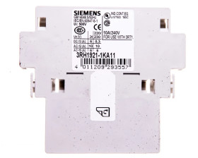 Styki pomocnicze 2Z 1R montaż boczny drugi blok S6 do S12 przył śrubowe SIRIUS 3RH1921-1KA11