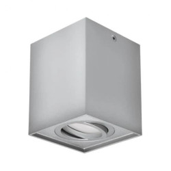 Lampa oprawa sufitowa plafon natynkowy HARY D srebrny GU10 03715 Struhm