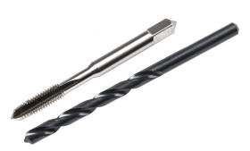 Zestaw gwintowników i wierteł M6 1mm RS PRO Metryczny zgrubny<BR/> dł. 66 mm