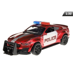 Model Ford Mustang POLICE 1:32 Czerwony