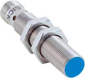 Czujnik zbliżeniowy M12 Indukcyjny 9 mm SICK Montaż na płytce drukowanej 10 → 30 V DC długość 68.1mm cylindryczny