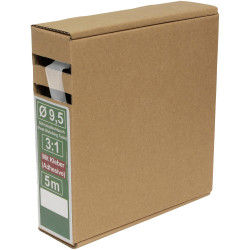 Quadrios 25CA502 Heatshrink tubes adhesive transparent 3:1 5m