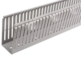 Korytko grzebieniowe samogasnące 40x80 szare z pokrywą UV ECS4080 /2m/