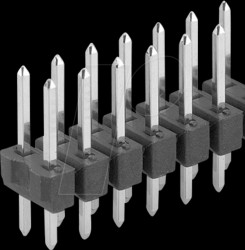 SL 22.124.72 G Male connectors 2.54 mm, 2x36, straight, gold plated