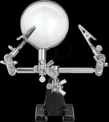 51199 Third hand with magnifying glass and 2.5x magnification