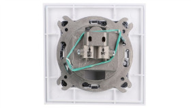 Magic Gniazdo Antenowe Podwójne Rtv/Sat Biały/Chrom Gaps/2-M