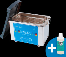 07D SET Ultrasonic cleaner, 0.7 l, 80 W, workshop set, stainless steel