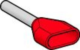 Końcówka tulejkowa podwójna izolowana 1mm2 czerwona AZ5DE010 /100szt./