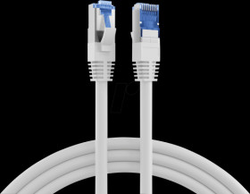 K5525FWS.15 Cat. 6A S/FTP patch cable, Super Flex, 15 m, white