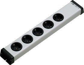 Listwa zasilająca, 16A, 250 V, 5 wtykowa Typ F - niemieckie Schuko
