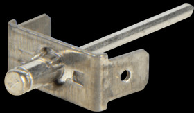 RIVZN 263 Flat connector, 2-pin, blind rivet technology, tin-plated