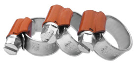 10 sztuk Opaska ślimakowa FORCE ORANGE 10-16mm W1 Bradas DB 10-16/9PB