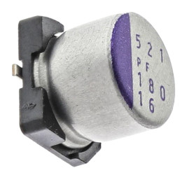 Kondensator 180μF ±20% 16V dc SMD 22mΩ Panasonic