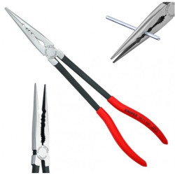 Szczypce chwytające wydłużne 280mm płaskie montażowe z profilem poprzecznym KNIPEX 28 71 280