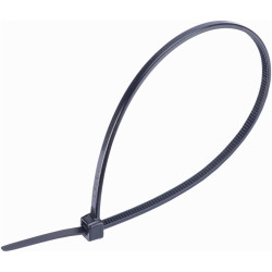 UniStrand UNI-CT23B Black 165mm Nylon Cable Ties Miniature(2.5mm) Pack of 100
